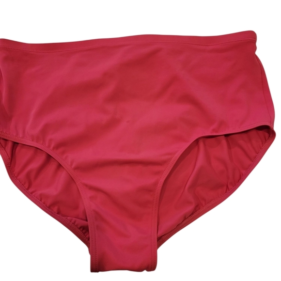 Womans Large Bikini Swin Suit Bottom In Pink - Picture 2 of 2